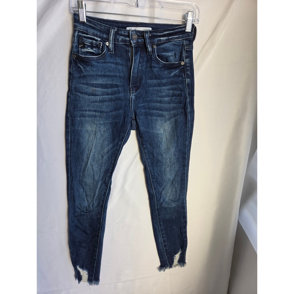 KanCan Skinny Jeans Womens  Blue Dark Wash Skinny High Rise Skinny